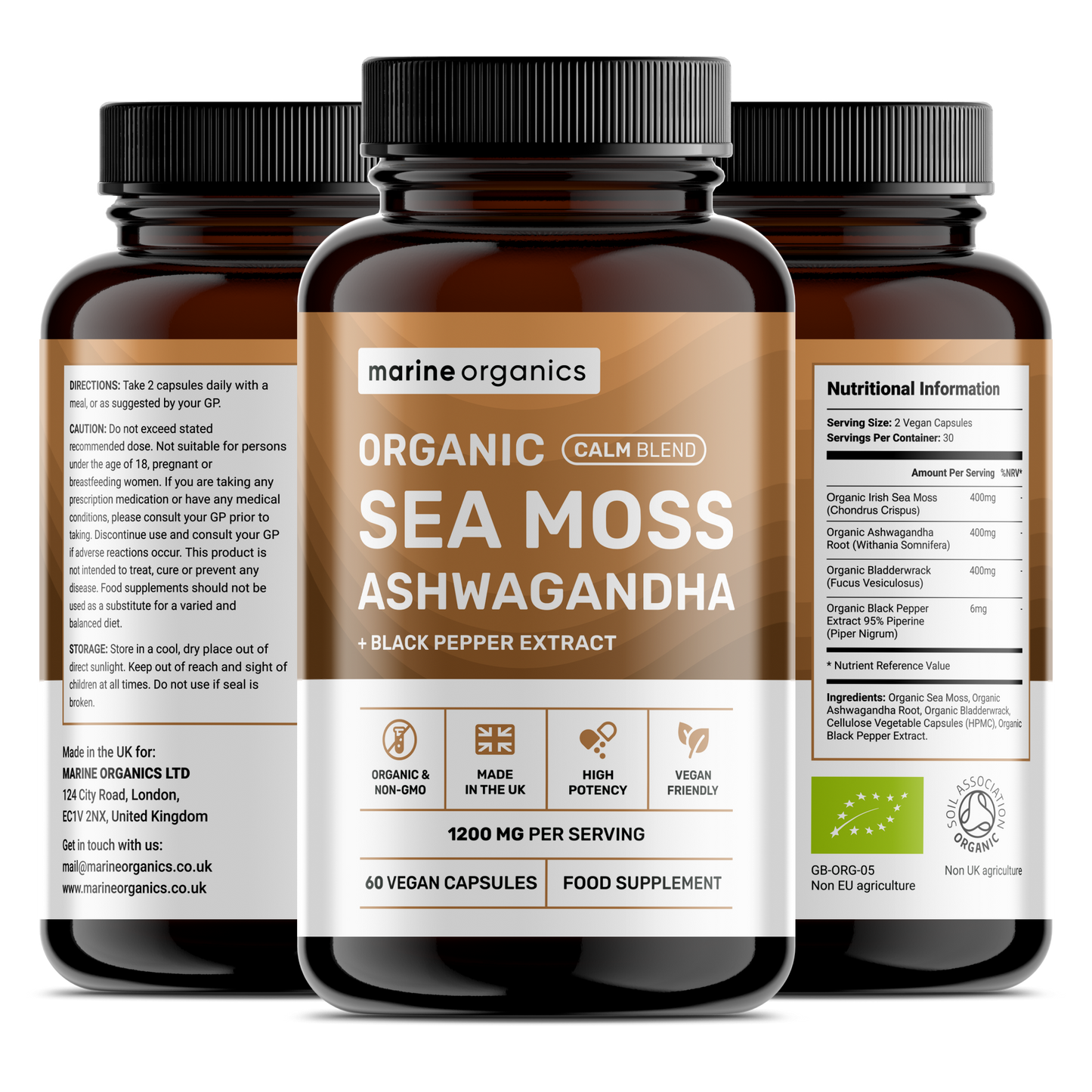Organic Sea Moss & Ashwagandha - Calm Blend