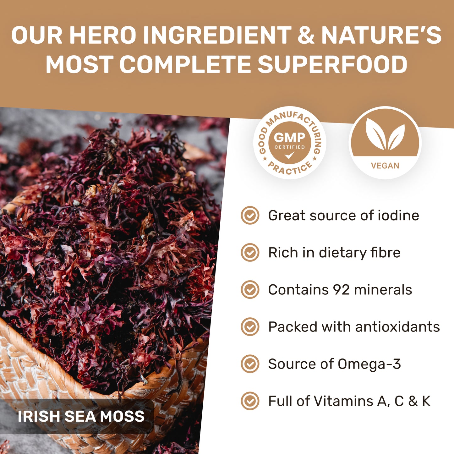 Organic Sea Moss & Ashwagandha - Calm Blend