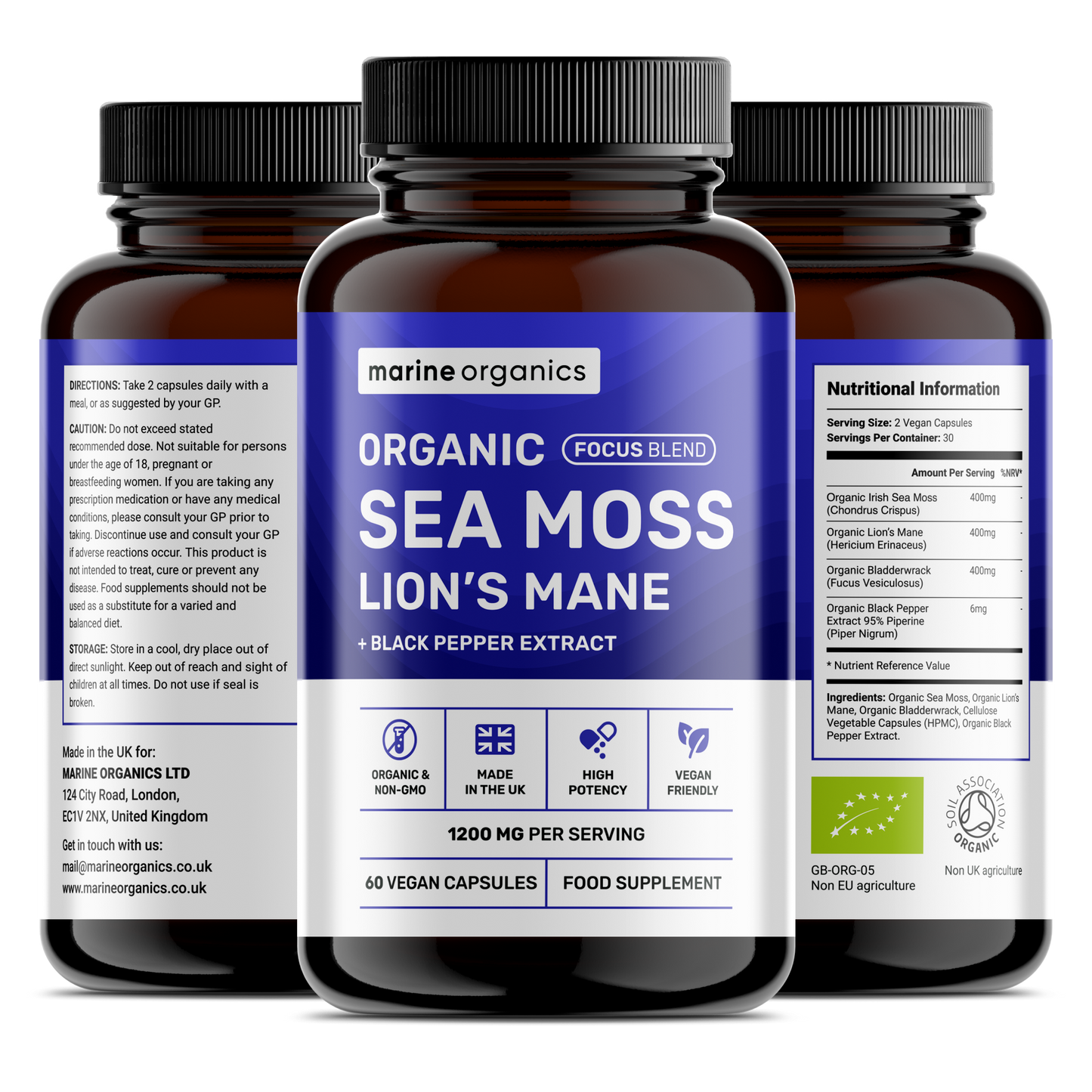 Organic Sea Moss & Lion's Mane - Focus Blend
